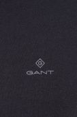 Бавовняна футболка Gant колір чорний однотонна