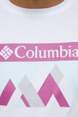 Спортивна футболка Columbia Zero Rules колір білий з принтом
