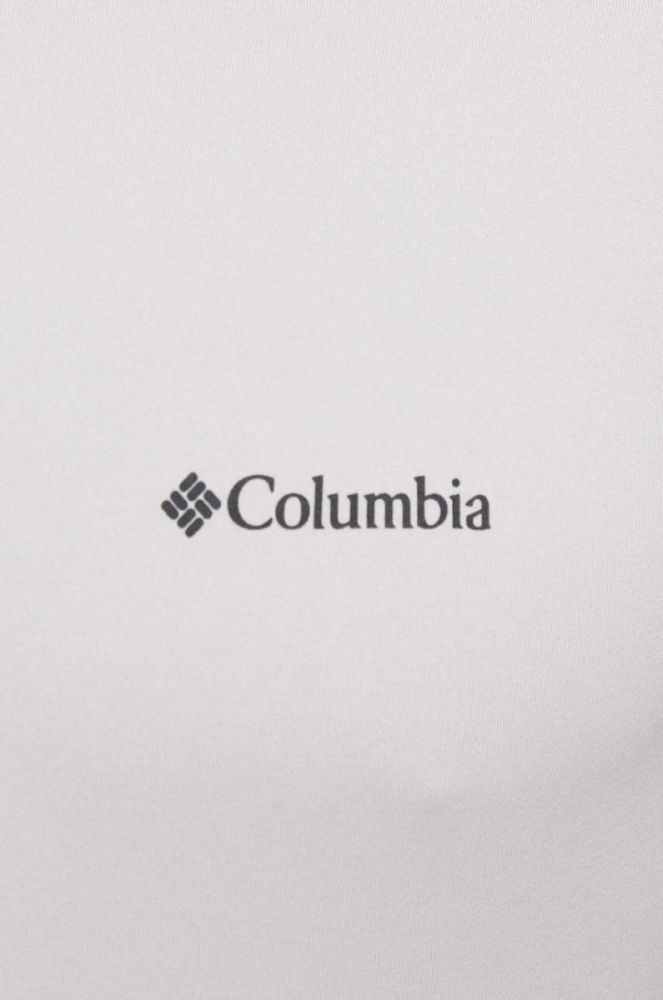 Спортивна футболка Columbia колір бежевий з принтом фото 5