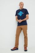 Бавовняна футболка Columbia з принтом 1991031-011 колір темно-синій (2619760)