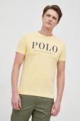 Бавовняна футболка Polo Ralph Lauren колір жовтий однотонний (2034915)