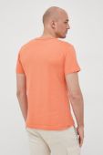 Бавовняна футболка Pepe Jeans Alessio колір помаранчевий з принтом