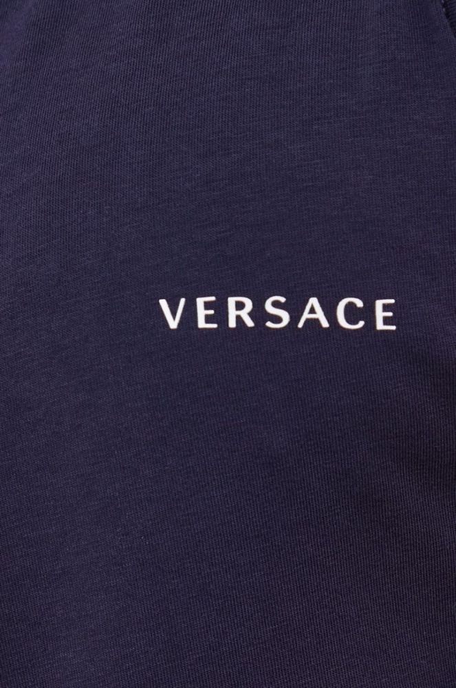 Футболка Versace чоловічий колір синій фото 5