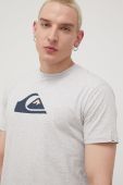Бавовняна футболка Quiksilver колір сірий з принтом (2114302)