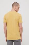 Бавовняна футболка Quiksilver колір жовтий з принтом (2114335)