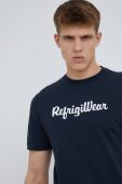 Бавовняна футболка RefrigiWear колір синій з принтом (2313184)