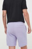 Бавовняні шорти BOSS BOSS CASUAL чоловічі колір фіолетовий
