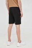 Бавовняні шорти BOSS Boss Casual чоловічі колір чорний