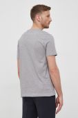 Бавовняна футболка Boss Boss Casual колір сірий з аплікацією