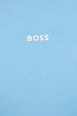 Футболка BOSS BOSS ORANGE чоловіча однотонна колір блакитний