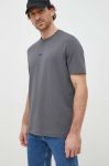 Футболка BOSS BOSS CASUAL чоловіча колір сірий однотонна (2895108)