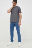 Футболка BOSS BOSS CASUAL чоловіча колір сірий однотонна (2895108)