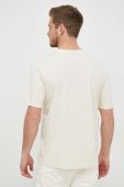 Футболка BOSS Boss Casual чоловіча колір бежевий однотонна