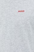 Бавовняна футболка HUGO колір сірий однотонний