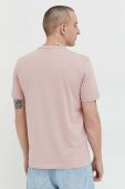 Бавовняна футболка HUGO колір рожевий з принтом (2960010)