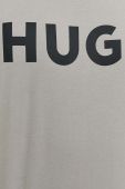 Бавовняна футболка HUGO колір сірий з принтом (2960019)