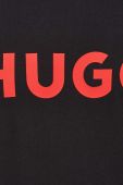 Бавовняна футболка HUGO колір чорний з принтом (2248209)