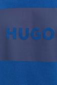 Бавовняна кофта HUGO чоловіча  з принтом колір блакитний (3314003)