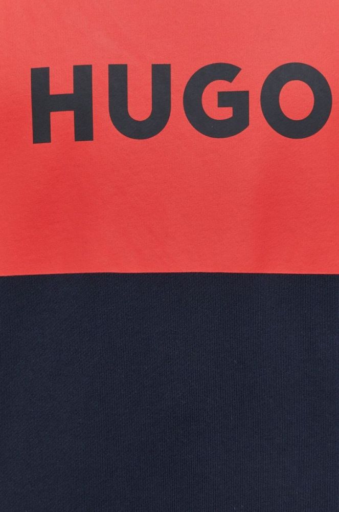 Бавовняна кофта HUGO з принтом колір темно-синій (2566670) фото 5