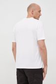 Бавовняна футболка HUGO колір білий з принтом (2255361)