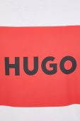 Бавовняна футболка HUGO колір білий з принтом (2255361)