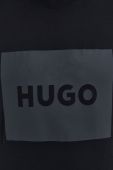 Бавовняна футболка HUGO колір чорний з принтом (2494425)
