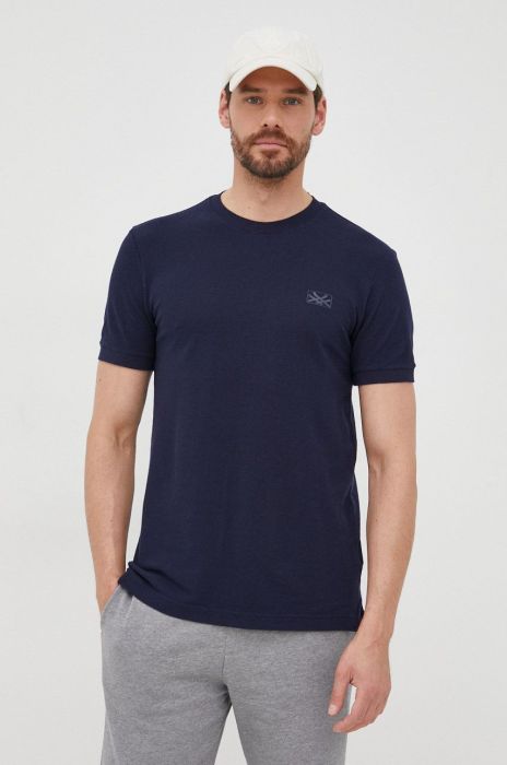 Бавовняна футболка United Colors of Benetton колір синій з аплікацією (2413158)