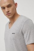 Футболка BOSS чоловічий колір сірий однотонний (2186067)