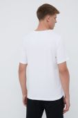 Піжамна футболка BOSS чоловічий колір білий з аплікацією