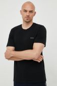 Піжамна футболка BOSS чоловічий колір чорний з аплікацією