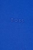 Бавовняне поло BOSS однотонний колір блакитний (3057206)