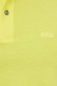 Бавовняне поло BOSS колір жовтий однотонний (2707704)