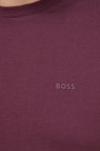Бавовняна футболка BOSS колір чорний однотонний (2887048)