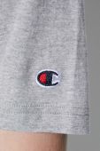 Бавовняна футболка Champion колір сірий з аплікацією