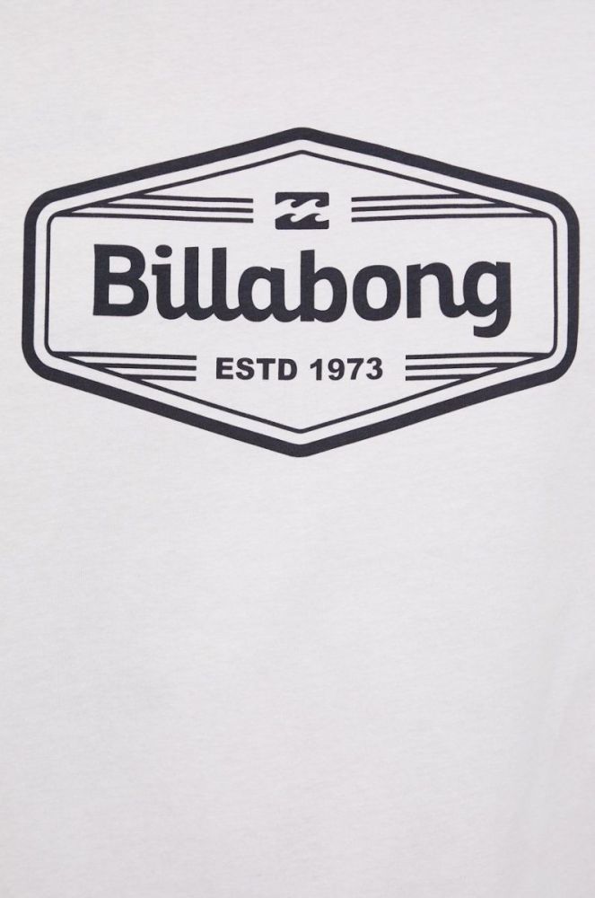 Бавовняна футболка Billabong колір білий з принтом (2340049) фото 5