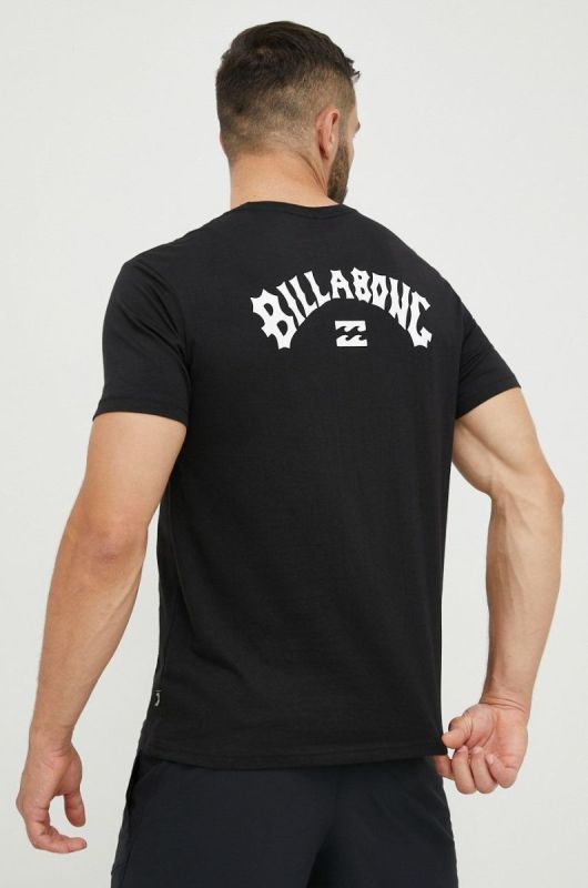 Бавовняна футболка Billabong колір чорний з принтом (2496960)