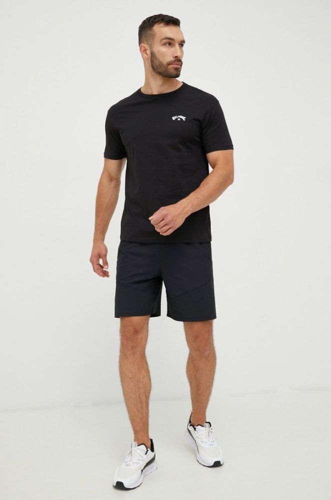 Бавовняна футболка Billabong колір чорний з принтом (2496960) фото 2