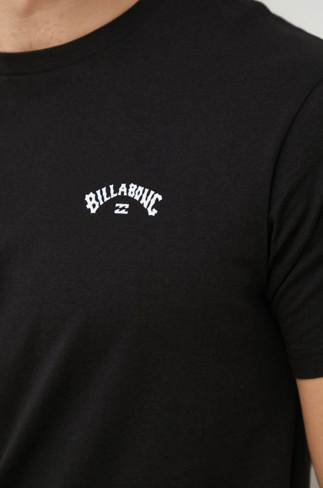 Бавовняна футболка Billabong колір чорний з принтом (2496960) фото 5