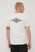 Бавовняна футболка Billabong колір білий з принтом (2212388)