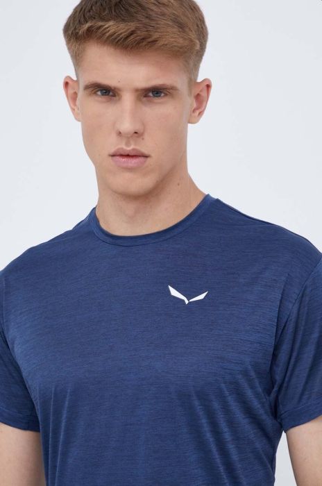 Спортивна футболка Salewa Puez Melange колір синій меланж