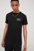 Бавовняна футболка Billabong колір чорний з принтом (2394903)