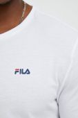 Бавовняна футболка Fila колір білий однотонна