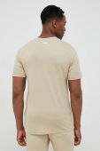 Бавовняна футболка Fila колір бежевий з принтом (3026660)