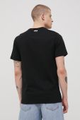 Бавовняна футболка Fila колір чорний з принтом (2090669)