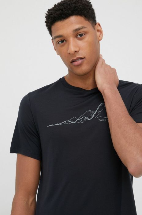 Футболка Houdini Tree Message чоловіча колір чорний з принтом (2415076)