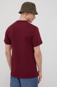 Бавовняна футболка Primitive колір бордовий з принтом (2126993)