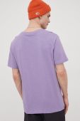 Бавовняна футболка Protest колір фіолетовий з аплікацією