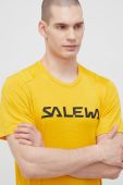Спортивна футболка Salewa Puez Hybrid 2 колір жовтий з принтом