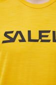 Спортивна футболка Salewa Puez Hybrid 2 колір жовтий з принтом