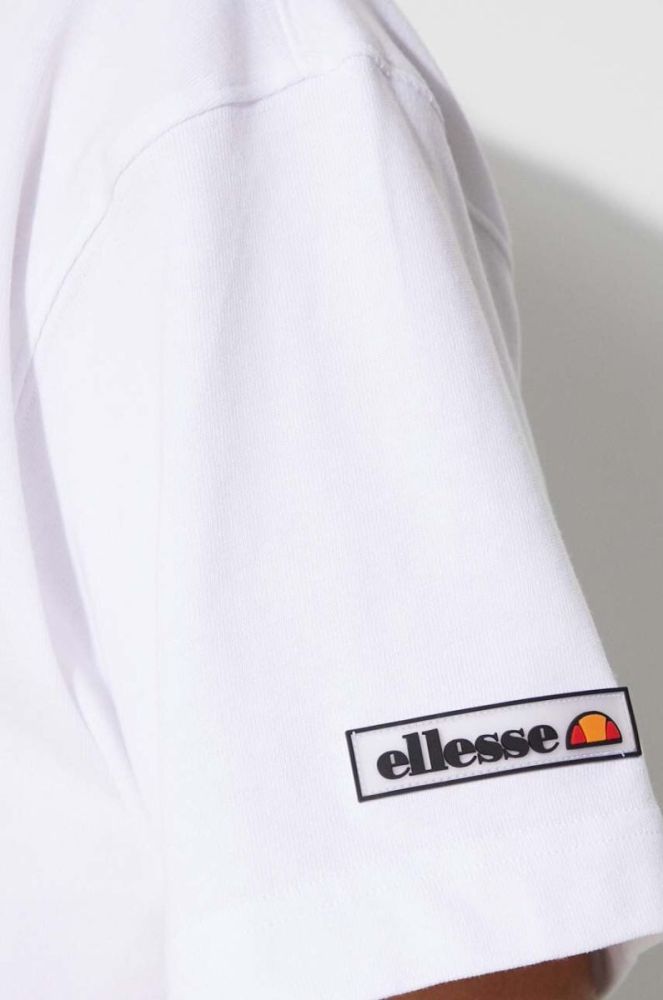 Бавовняна футболка Ellesse колір коричневий однотонний SHM11649-BROWN фото 6